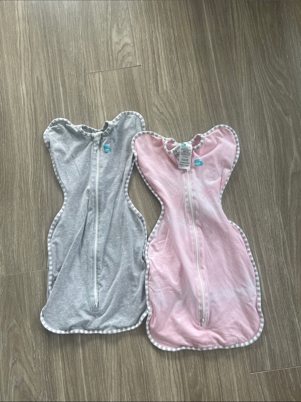 Love to dream Swaddle Sleep Sack - Pink and Gray bundle